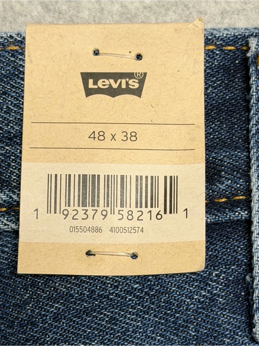 Levi’s 550 Men’s Jeans 48x38 Big Tall Relaxed Fit NWT Dark Stonewash 100% Cotton